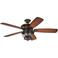 Westinghouse 7800000 Brentford 52-Inch Aged Walnut Indoor/Outdoor Ceiling Fan  Light Kit with Clear Seeded Glass - B00JK5D486